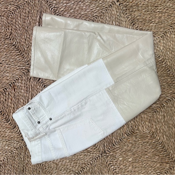 Agolde Recycled Leather 90s Pinch Waist Jeans - Picture 2 of 7